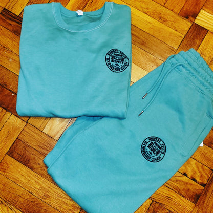 Mispent Youth Embroidered Aqua Sweatsuit